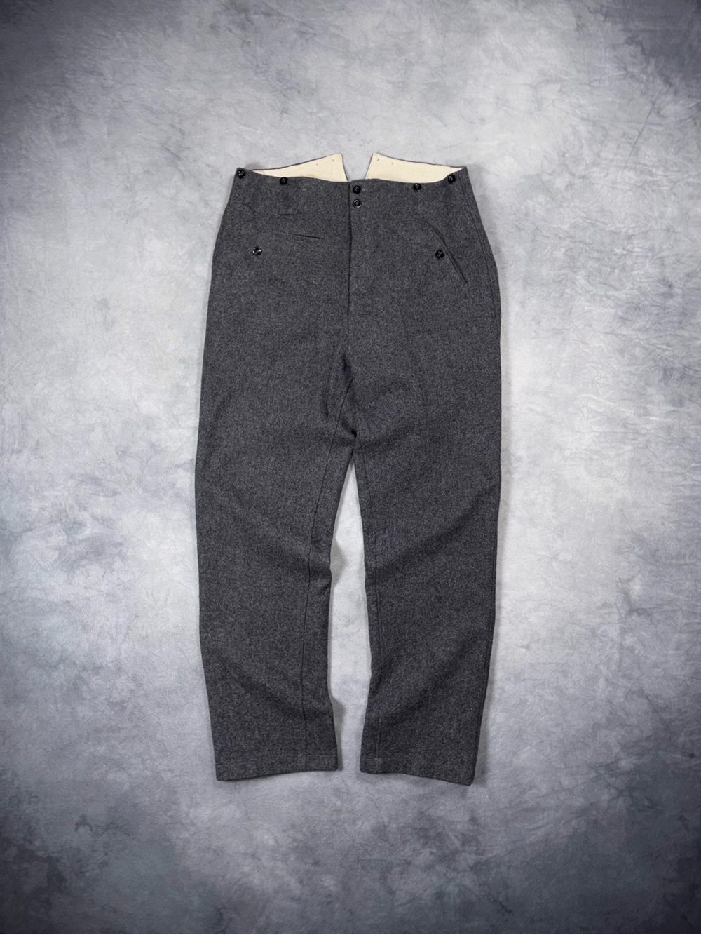 WWII German M40 Army Wool Field Trousers Falschmeister Augsburg Reproduction